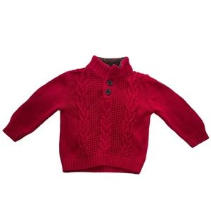 Cherokee Red  Sweater with Brown Fleece Boy Size 18 M